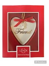 LENOX EXPRESSIONS FROM THE HEART FRIEND ORNAMENT With Flower Dangle picture