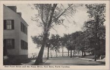MR ALE PC B&W East Front Street and the Neuse River, New Bern, N.C. UNP B2072 picture