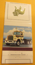Vintage Mack Trucks Inc. Signal Hill, CA Matchbook Cover - Semi Trucks picture