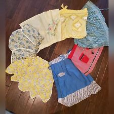 Lot of 7 adorable handmade mid century aprons picture