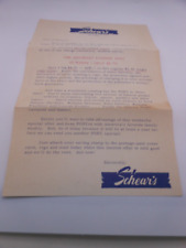 Vtg Special Offer Letter  (Sat Evening Post) - Schear's, Store, Evansville, Ind picture