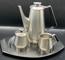 International Japan Vintage MCM 18-8 Stainless 5-Pc Coffee Set picture