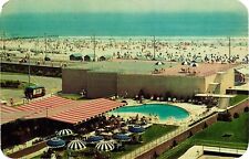 Atlantic City New Jersey Marlborough Blenheim Hotel Postcard 1960s Pool picture