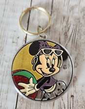 Vintage Walt Disney Company Minnie Mouse Beach Theme Plastic Keychain picture