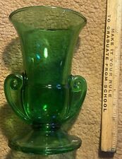 Vintage Green Glass Vase (GA381) picture