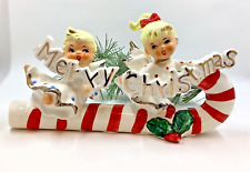Vintage Hard to Find Merry Christmas Angels Japan EXCELLENT picture