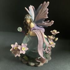 Jessica Galbreth Birthday Fairy(Feb) Figurine on Glass Ball.  Pre owned picture