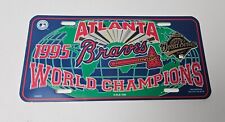Vintage 1995 Atlanta Braves World Champion’s Plastic License Plate picture
