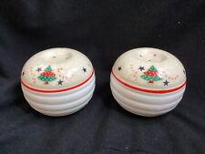 Vintage Epoch Christmas Holiday Joy Salt and Pepper Shakers picture