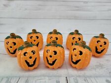 Halloween Blow Mold Light Replace Covers 8pcs Wrinkly Jack O Lanterns Pumpkins  picture