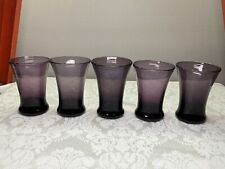 Blenko Amethyst Colonial Williamsburg CW-5M 4” Old Fashioned Tavern Glass (5) picture