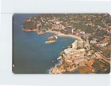 Postcard Aerial View of Caleta & Caletilla Beaches Acapulco Guerrero Mexico picture