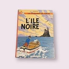 LES AVENTURES DE TINTIN L'Ile Noire par HERGE CASTERMAN - 1960s? FRENCH Comic picture