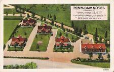 Postcard VA Alexandria Penn-Daw Hotel c1940s Unused Linen picture