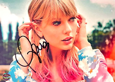 TAYLOR SWIFT Hand Signed 7x5 inch Photo Original Autograph with COA Certificate picture
