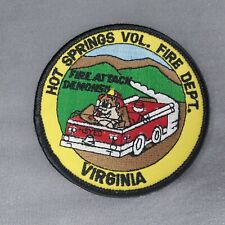 Hot Springs VA Virginia Volunteer Fire Dept 3 1/2