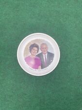 President and Mrs. Lyndon B Johnson Souvenir Collectible Plate Vintage picture