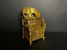 Replica King TUTANKHAMUN Throne as a jewelry box & amazing gold leaf picture