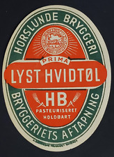 Denmark, nice old Horslunde Beer label large picture