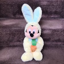 DISNEY MICKEY MOUSE Plush Yellow Easter Bunny 18