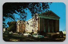 Postcard First Methodist Church Martinsville Virginia Vintage Cars picture