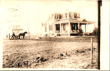 Vintage RPPC Real Photo Postcard El Dorado, Kansas 1912 House Home R. Shipley ID picture