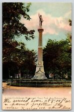 Postcard Confederate Monument Travis Park - San Antonio 1906 - Gonzalez Cancel picture