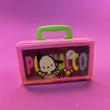 Vintage 1993 Sanrio POCHACCO Street Dog  Pink Plastic Mini Box w/ Handle picture