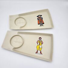 1970s Vintage (2) McDonald’s Food Snack And Drink Trays Complete Set of 2 picture