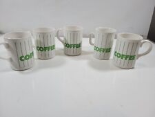 Rare 1970's/80s Vintage Hornsea Pottery England 5 Coffee Mugs Cup - Some chips picture