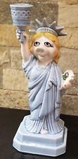 Miss Piggy, Jim Henson, Vintage 1980 Ceramic Statue of Liberty Candle Holder picture