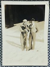 c.1930's Native Teen Style Fashion Boys Hiking Snow Smile Small Vtg Photo 1940's picture