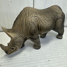 Vintage 7 3/4” Long Ceramic Rhinoceros Animal Figure Made In Japan Wildlife picture