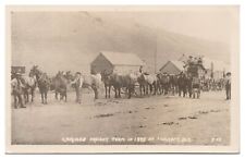 Real Photo Postcard RPPC Caribou Freight Team in 1895 at Ashcroft BC Unposted picture