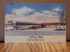 Williams Motel Williams Arizona Linen Post Card Posted 1954 picture