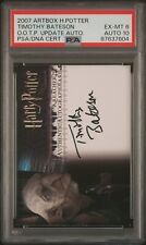 2007 ARTBOX HARRY POTTER OOTP UPDATE AUTO TIMOTHY BATESON PSA 6 10 picture