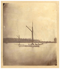 Africa, Vintage Boats Print, Albumin Print 21.5x19 Circa 1866 <d picture