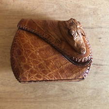 Alligator Taxidermy Purse Head Feet Vintage 1940s AS IS Display Only Crocodile picture