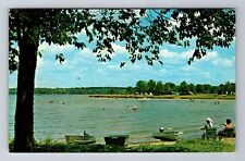 Jamestown PA-Pennsylvania, Pymatuning Lake, Antique Vintage Souvenir Postcard picture