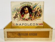 Vintage Wooden Napoleon Cigar Box, Label Dated 1895, Produced In Oneida New York picture