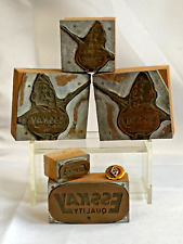 Vtg ESSKAY Advertising Lot Stamp Blocks & Sterling Gold Filled 5 Yr Service Pin picture