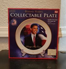 President Barack Obama Historic Victory Limited Edition Commemorative Plate. A14 picture