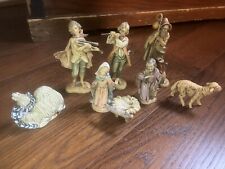 Lot of 8 Fontanini Nativity Depose Italy figurines 1983 picture