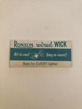 Vintage Ronson Wired Wick In Original Package NOS, Made in the USA picture