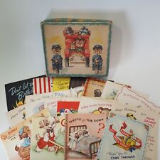 18 Vintage Never Used Greeting Card Variety Most Pop Up's With Box picture