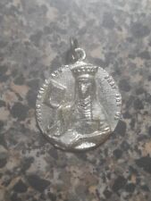 Vintage Catholic Good Saint Ann Silver Tone Religious Medal picture