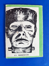 1963 Rosan Terror Monsters Series Green Cards #49 Frankenstein picture