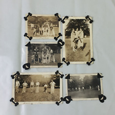 1923 Family Picnic Potato Sack Race Fun times Black & White Photographs picture