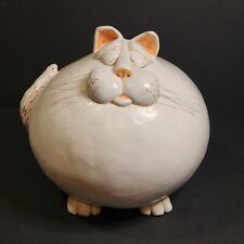Vintage 1997 Vicki Thomas Fat Cat Gourd Art Figurine - Enesco Funny Bones picture