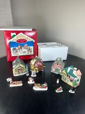 15 Pc Vintage Christmas Village Set Ceramic Collectors Gift picture